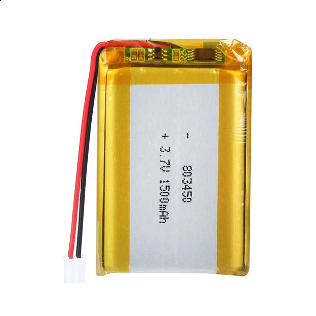 Batteria LIPO DIY 803450 3,7V DC 1.500mAh CONNETTORI 2P-PH