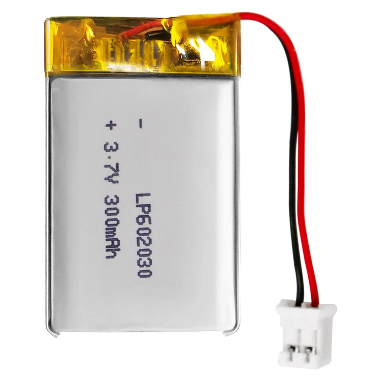 Batteria LIPO DIY 602030 3,7V DC 300mAh CONNETTORI 2P-PH