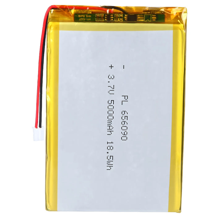 Batteria LIPO DIY 656090 3,7V DC 5.000mAh CONNETTORI 2P-PH