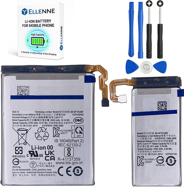 Batteria per Samsung Z FLIP 5 SM-F731B / EB-BF731 / EB-BF732 (ENTRAMBE) con KIT CACCIAVITI