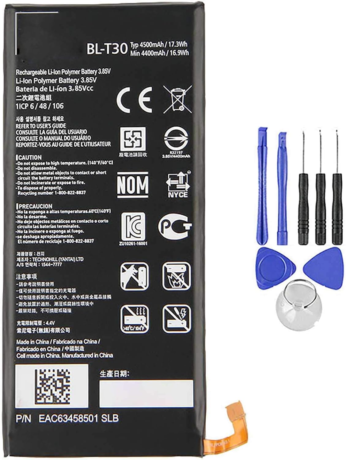 Batteria per LG BL-T30 X POWER 2 M320 4500MAH con KIT CACCIAVITI