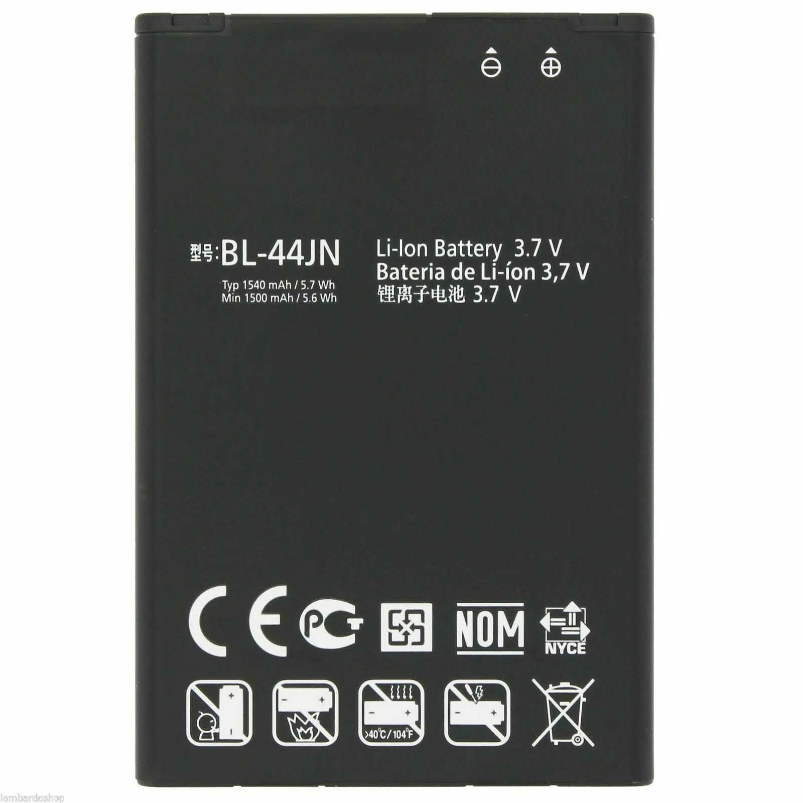 Batteria per LG BL-44JN E400 L3 L5 E610 P970 OPTIMUS BLACK PRO SOL da 1540MAH