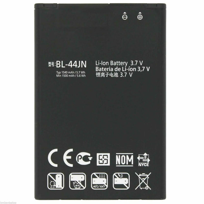 Batteria per LG BL-44JN E400 L3 L5 E610 P970 OPTIMUS BLACK PRO SOL da 1540MAH