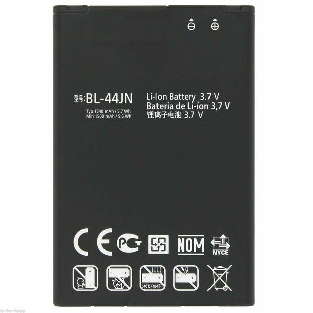 Batteria per LG BL-44JN E400 L3 L5 E610 P970 OPTIMUS BLACK PRO SOL da 1540MAH