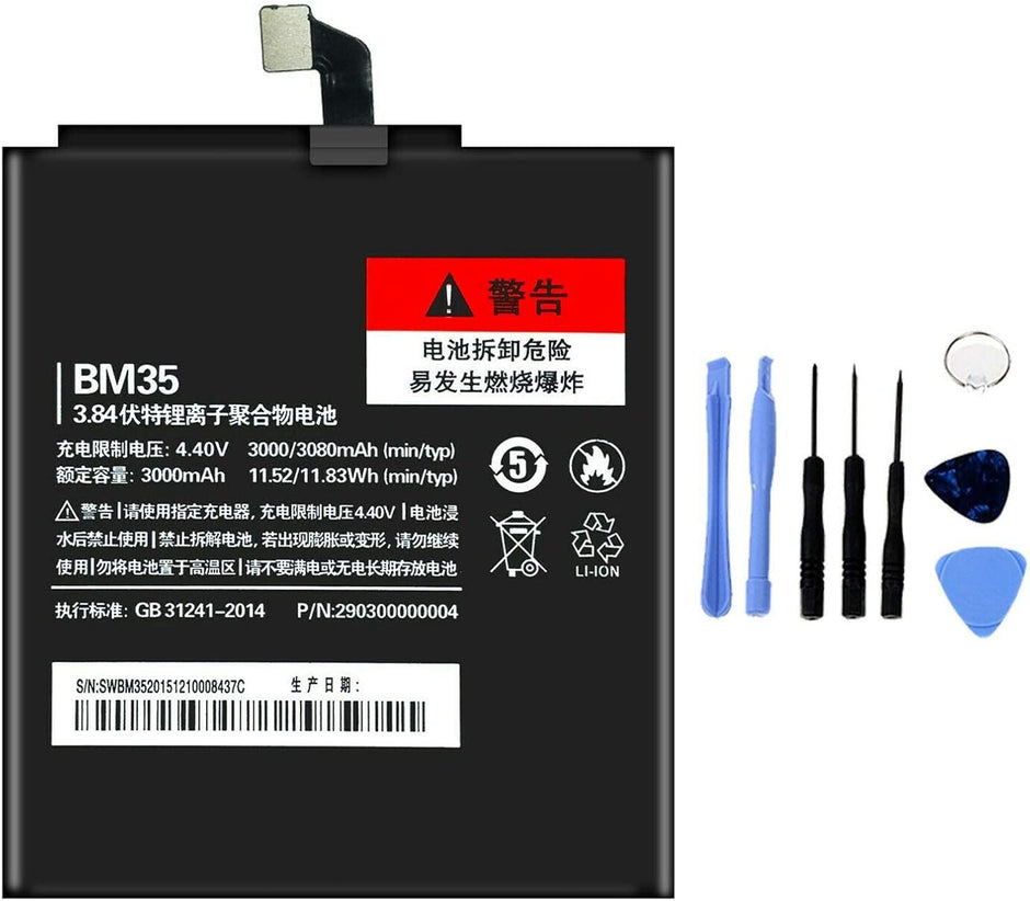 Batteria per XIAOMI REDMI MI4C BM35 da 3000MAH con KIT CACCIAVITI