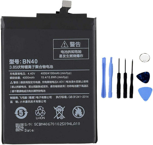 Batteria per XIAOMI REDMI MI PRO 4 (PRIME) BN40 da 4100mAh con KIT CACCIAVITI