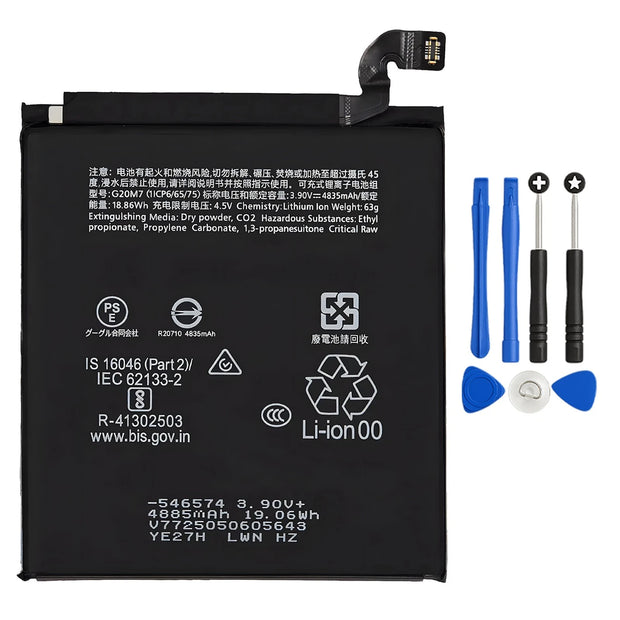 Batteria per GOOGLE Pixel 10 G20M7 da 4970mAh con KIT CACCIAVITI