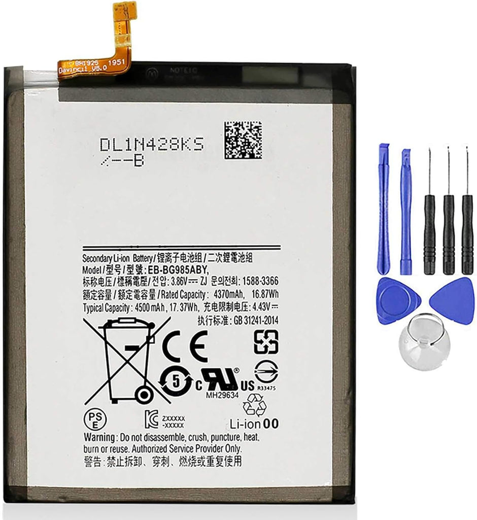 Batteria per Samsung Galaxy S20+ PLUS SM-G985F EB-BG985ABY 4500MAH con KIT CACCIAVITI