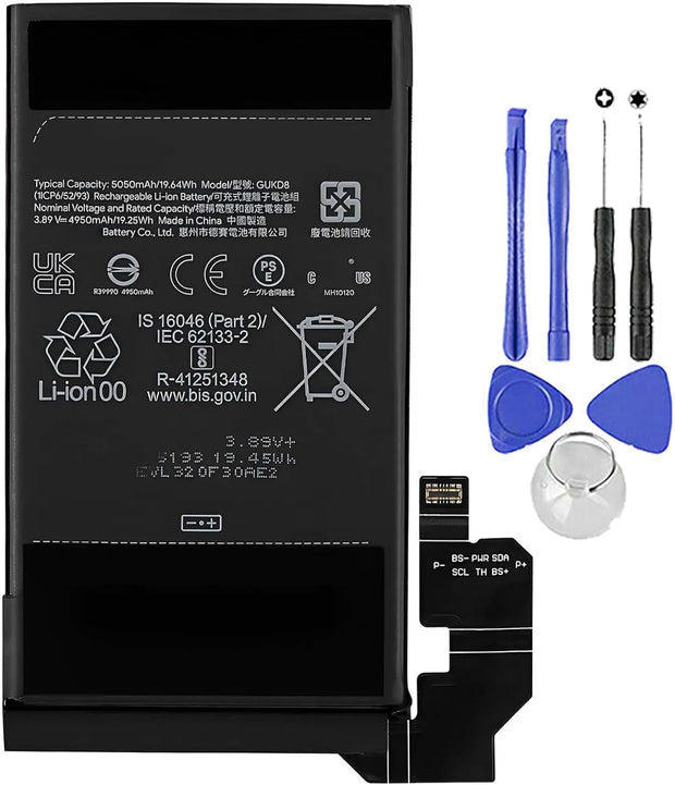 Batteria per GOOGLE PIXEL 8 PRO - GUKD8 da 5050mAh con KIT CACCIAVITI