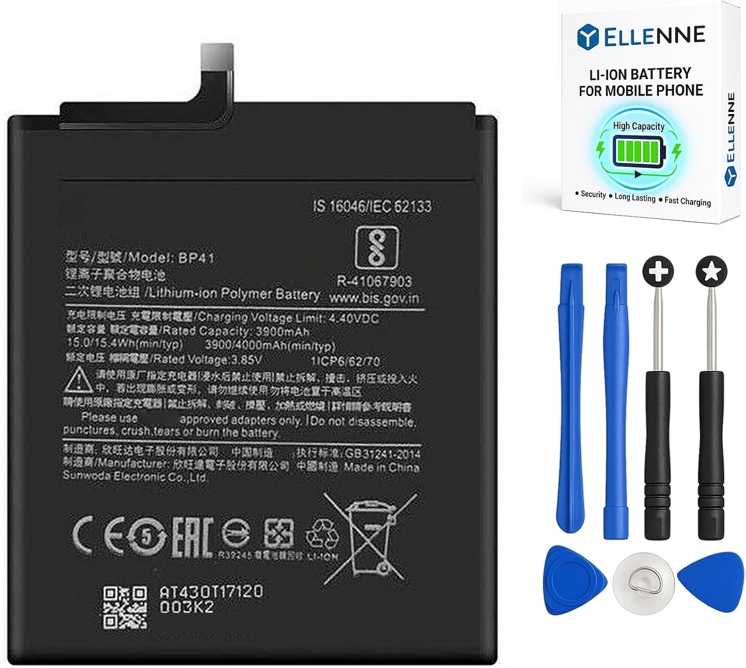 Batteria per XIAOMI REDMI K20 | MI 9T BP41 da 4000MAH con KIT CACCIAVITI