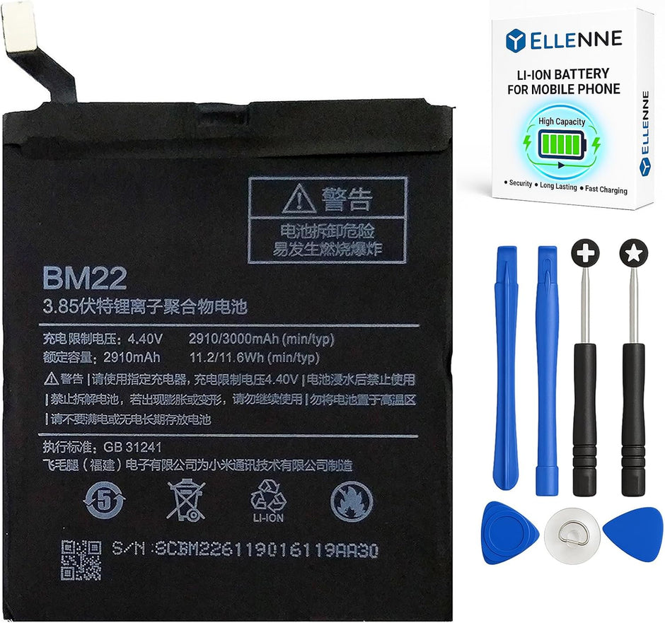 Batteria per XIAOMI REDMI Mi5 BM22 da 2910MAH con KIT CACCIAVITI