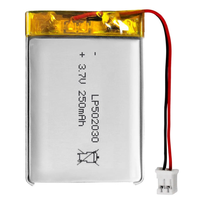 Batteria LIPO DIY 502030 3,7V DC 250mAh CONNETTORI 2P-PH