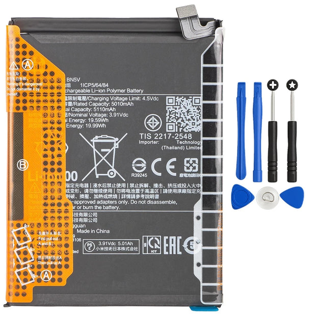 Batteria per XIAOMI Redmi Note 14 PRO 5G | POCO X7 BN5V da 5110mAh con KIT CACCIAVITI