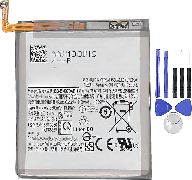 Batteria per Samsung Galaxy NOTE 10 N970 EB-BN970ABU 3500MAH con KIT CACCIAVITI