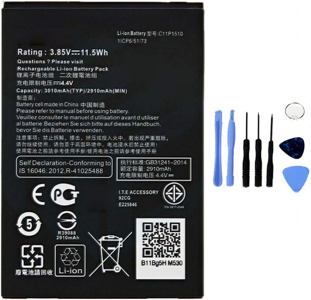Batteria per ASUS ZENFONE GO TV C11P1510 ZB551KL B11P1510 3010MAH con KIT CACCIAVITI