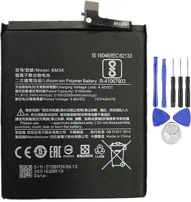 Batteria per XIAOMI MI MIX 3 BM3K REDMI da 3200MAH con KIT CACCIAVITI