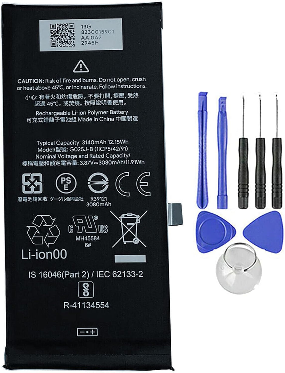 Batteria per GOOGLE PIXEL 4A G025J-B da 3140MAH con KIT CACCIAVITI