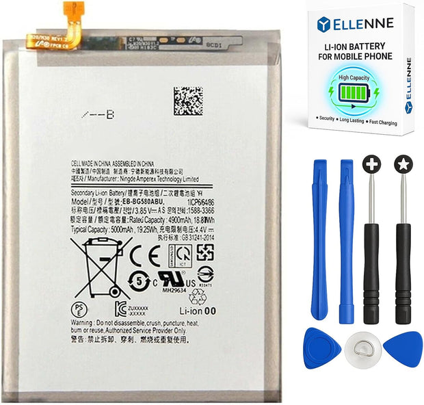 Batteria per Samsung Galaxy M20 - M30  5000MAH EB-BG580ABU con KIT CACCIAVITI