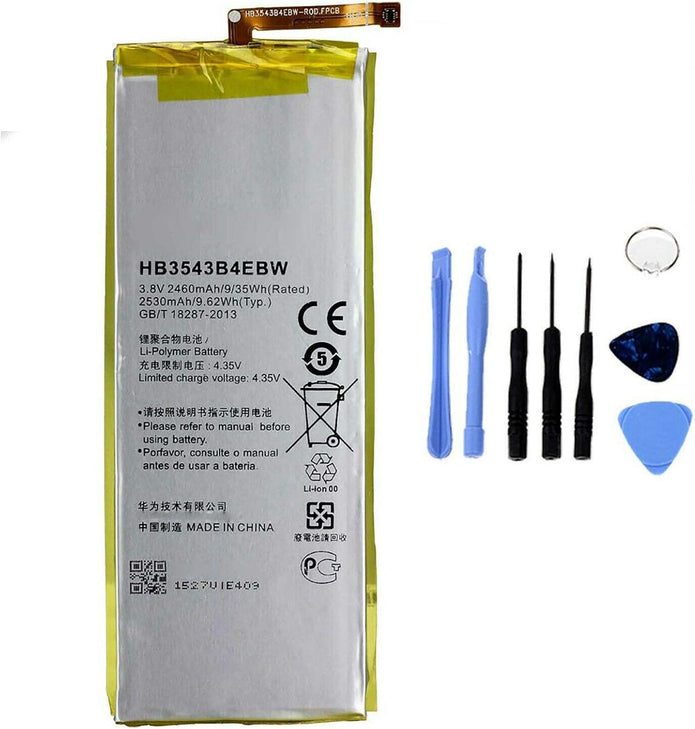 Batteria per Huawei ASCEND P7 HB3543B4EBW 2530MAH con KIT CACCIAVITI