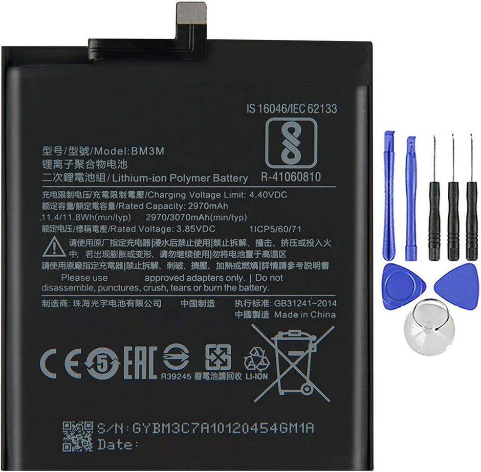 Batteria per XIAOMI BM3M MI 9 SE | REDMI MI9 SE da 3070MAH con KIT CACCIAVITI
