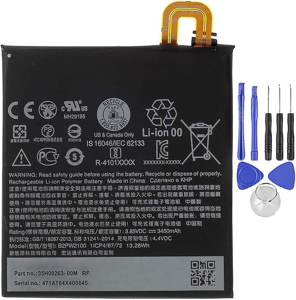 Batteria per HTC GOOGLE PIXEL XL B2PW2100 da 3450MAH con KIT CACCIAVITI