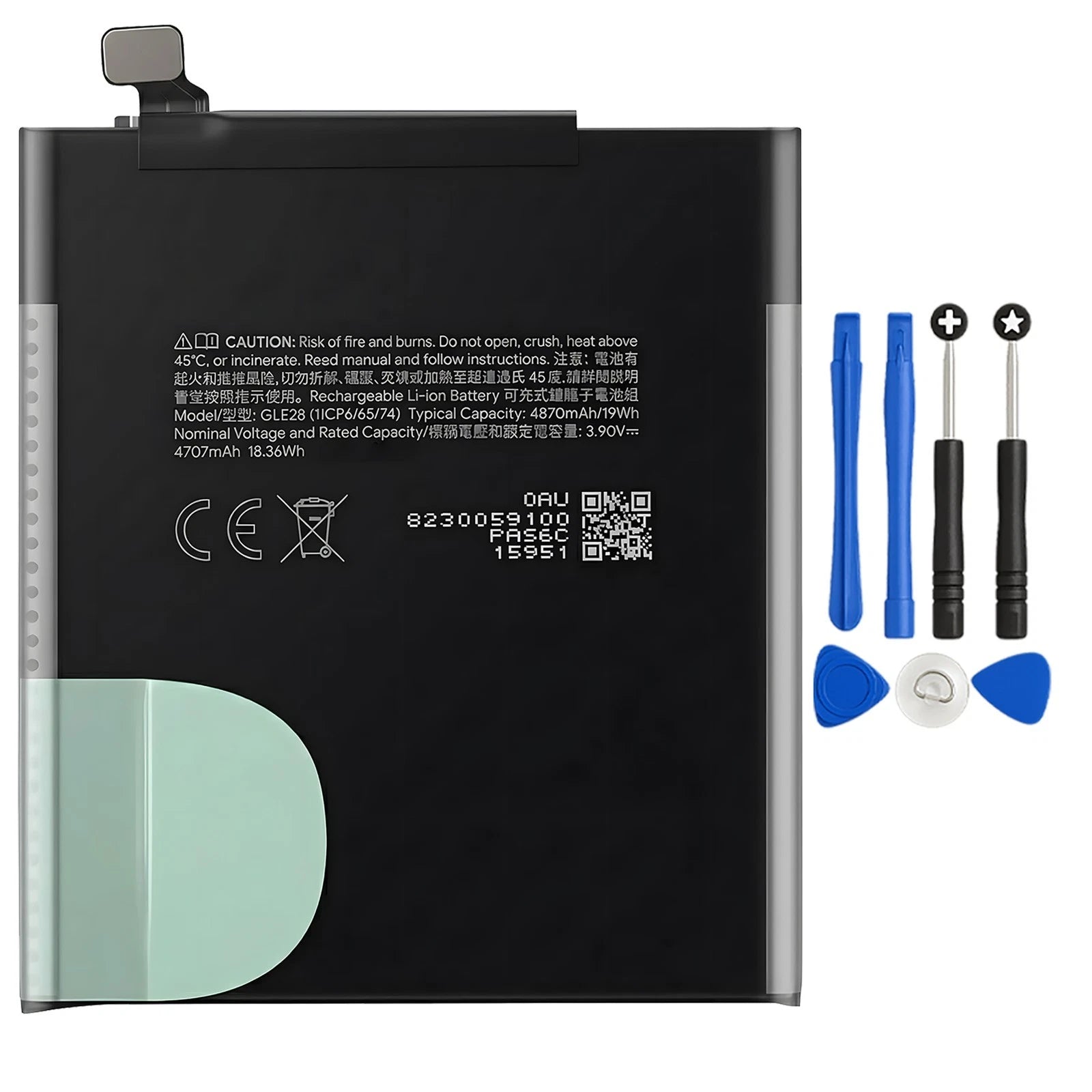 Batteria per GOOGLE Pixel 10 PRO GLE28 da 4870mAh con KIT CACCIAVITI