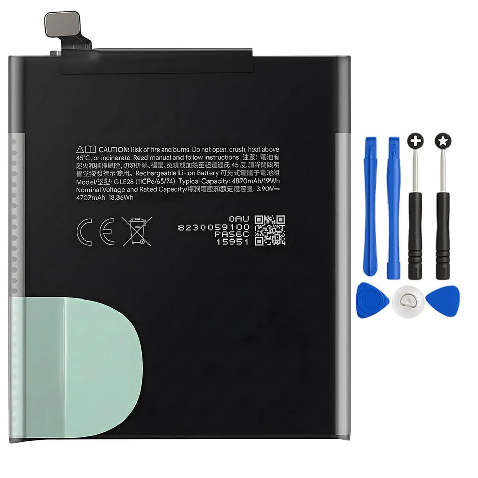 Batteria per GOOGLE Pixel 10 PRO GLE28 da 4870mAh con KIT CACCIAVITI