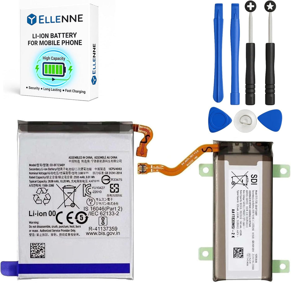 Batteria per Samsung Z FLIP 4 SM-F721B / EB-BF723 / EB-BF724 (ENTRAMBE) con KIT CACCIAVITI