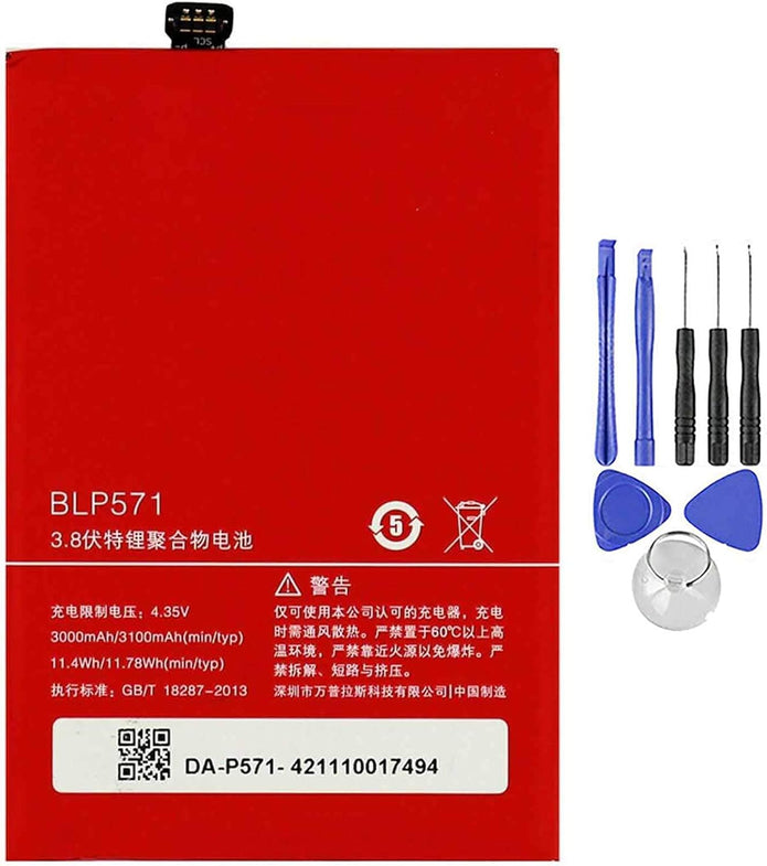 Batteria per ONEPLUS BLP571 PER ONE 1 PLUS 1+ da 3100MAH con KIT CACCIAVITI