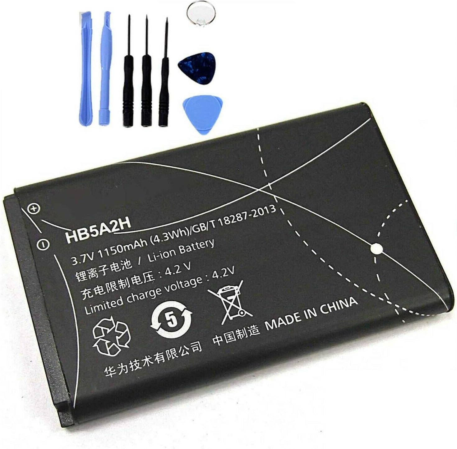 Batteria per Huawei IDEOS X2 U8500 U3100 U7510 HB5A2H 1150MAH con KIT CACCIAVITI