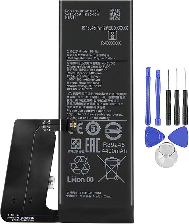 Batteria per XIAOMI REDMI MI 10 PRO BM4M da 4500mAh con KIT CACCIAVITI