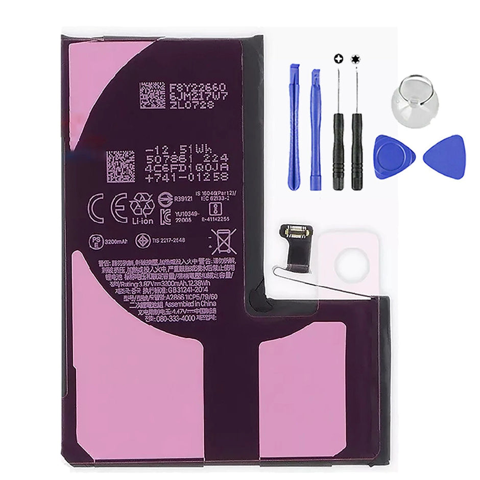 Batteria per Apple iPhone 14 PRO da 3200mAh con KIT CACCIAVITI