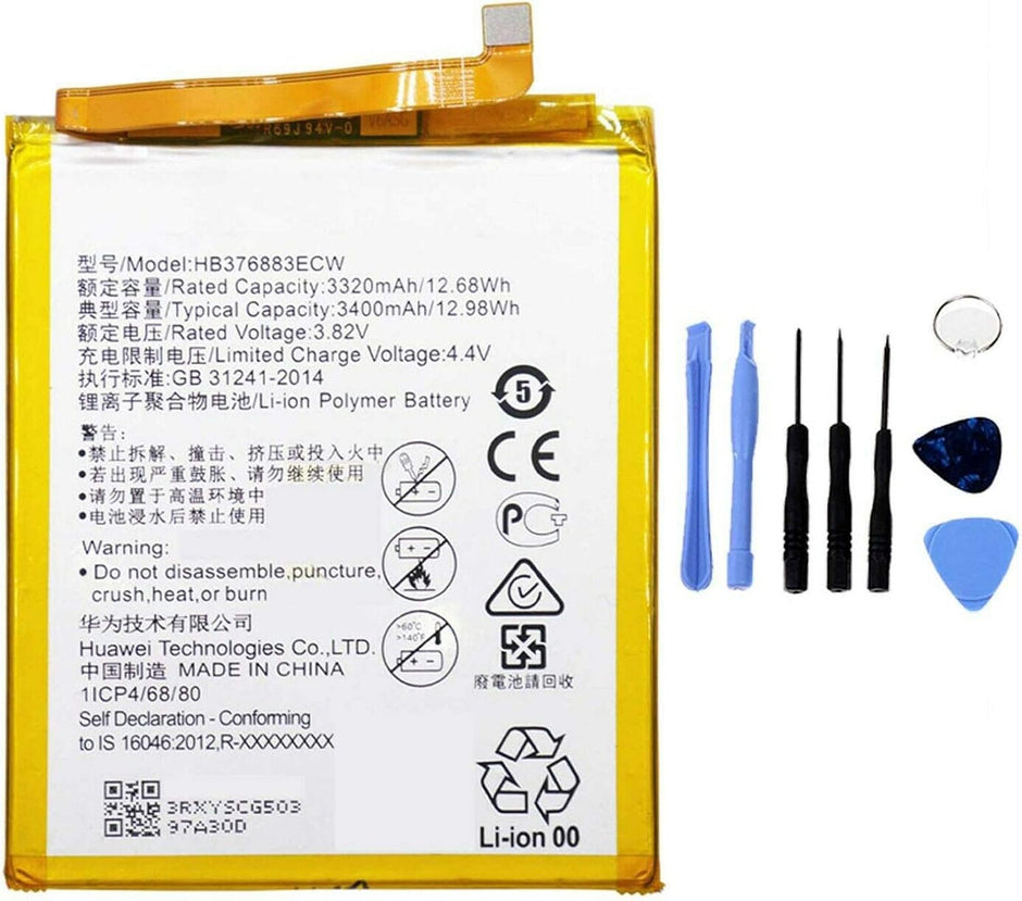 Batteria per Huawei P9 PLUS HB376883ECW 3400MAH con KIT CACCIAVITI