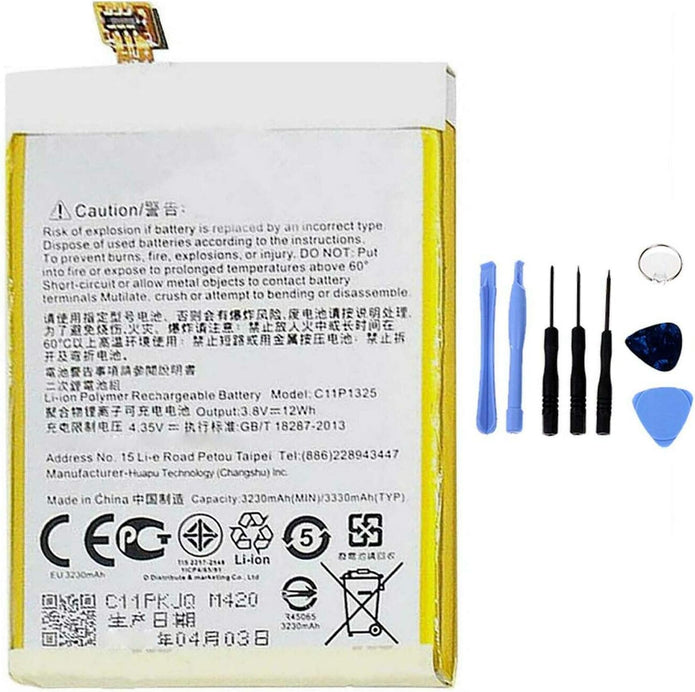 Batteria per ASUS ZENFONE 6 C11P1325 A600CG 3330MAH con KIT CACCIAVITI