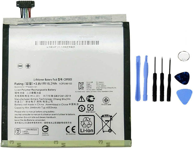 Batteria per ASUS ZENPAD 8.0 C11P1505 Z380KL 4053MAH con KIT CACCIAVITI