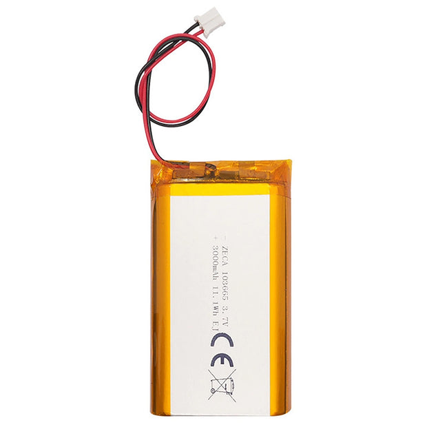 Batteria LIPO DIY 103665 3,7V DC 3.000mAh CONNETTORI 2P-PH