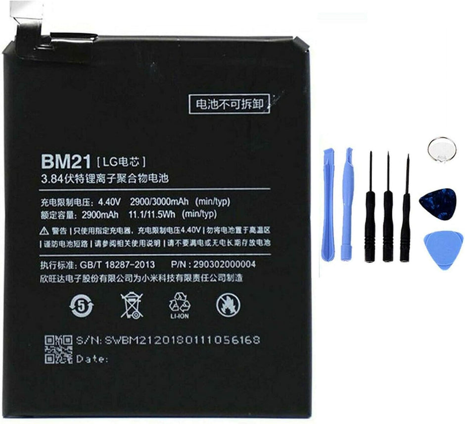 Batteria per XIAOMI REDMI MI NOTE | MI NOTE PRO BM21 da 2900MAH con KIT CACCIAVITI