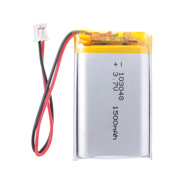 Batteria LIPO DIY 103048 3,7V DC 1.500mAh CONNETTORI 2P-PH