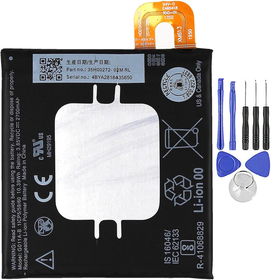 Batteria per HTC GOOGLE PIXEL 2 G011A-B da 2700MAH con KIT CACCIAVITI