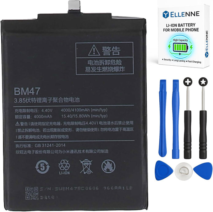Batteria per XIAOMI REDMI MI PRO BM47 da 4000MAH con KIT CACCIAVITI