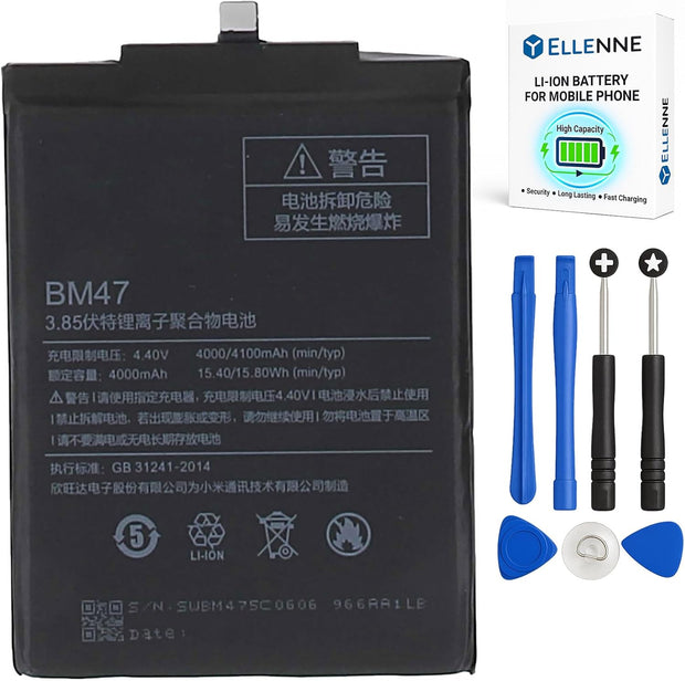 Batteria per XIAOMI REDMI MI PRO BM47 da 4000MAH con KIT CACCIAVITI