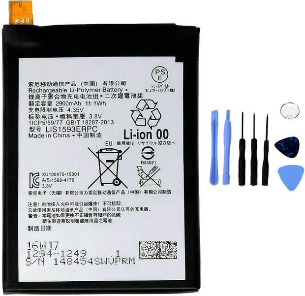 Batteria per SONY XPERIA Z5 E6653 E6603 LIS1593ERPC da 2900MAH con KIT CACCIAVITI