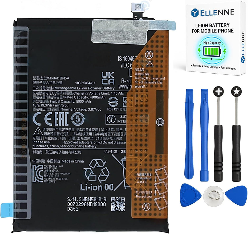 Batteria per XIAOMI BN5A POCO M3 PRO | REDMI NOTE 10 5G da 5000MAH con KIT CACCIAVITI