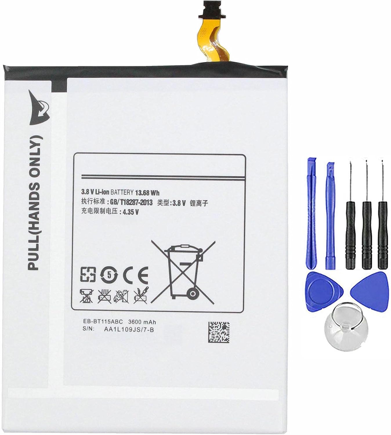 Batteria per Samsung Galaxy TAB 3 LITE 7.0 EB-BT115 T111 con KIT CACCIAVITI