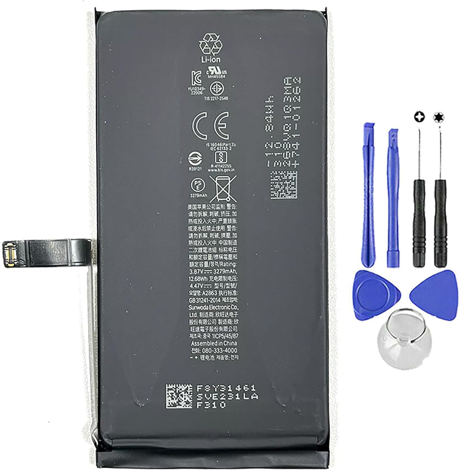 Batteria per Apple iPhone 14 da 3279mAh con KIT CACCIAVITI