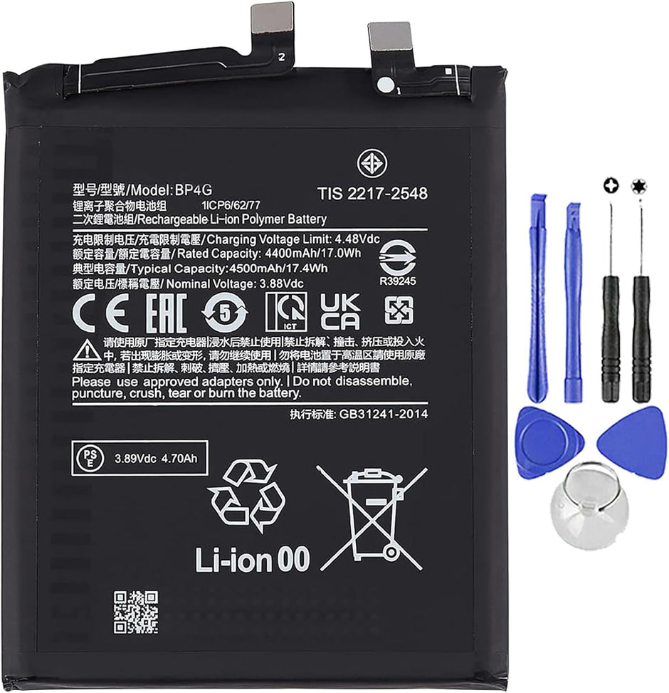 Batteria per XIAOMI 13 (5G) BP4G MI da 4500MAH con KIT CACCIAVITI