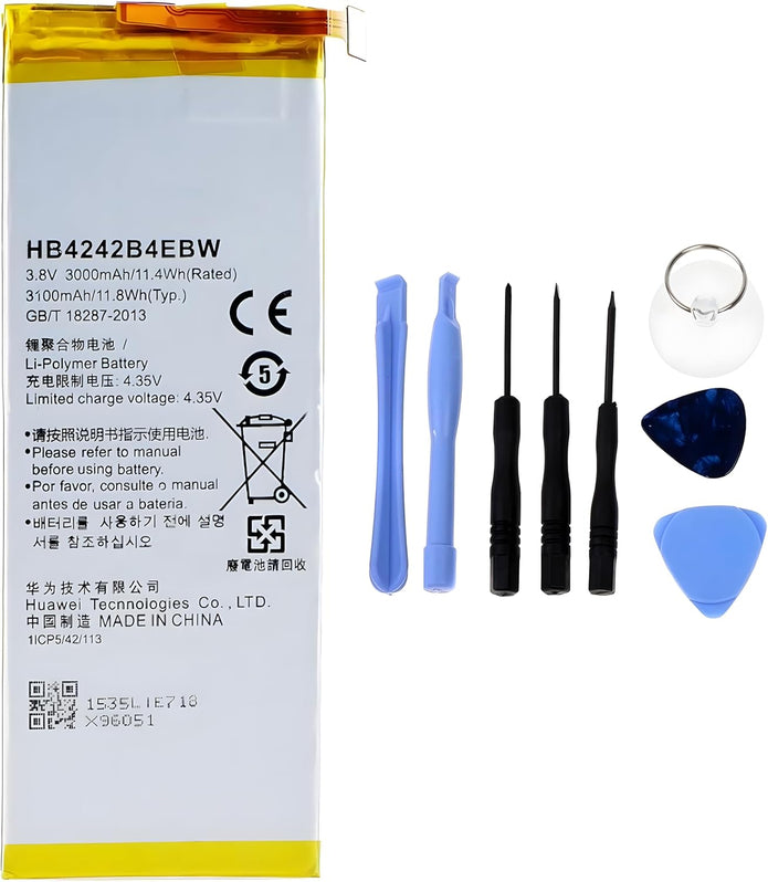 Batteria per Huawei Honor 6 HB4242B4EBW da 3100mAh con KIT CACCIAVITI