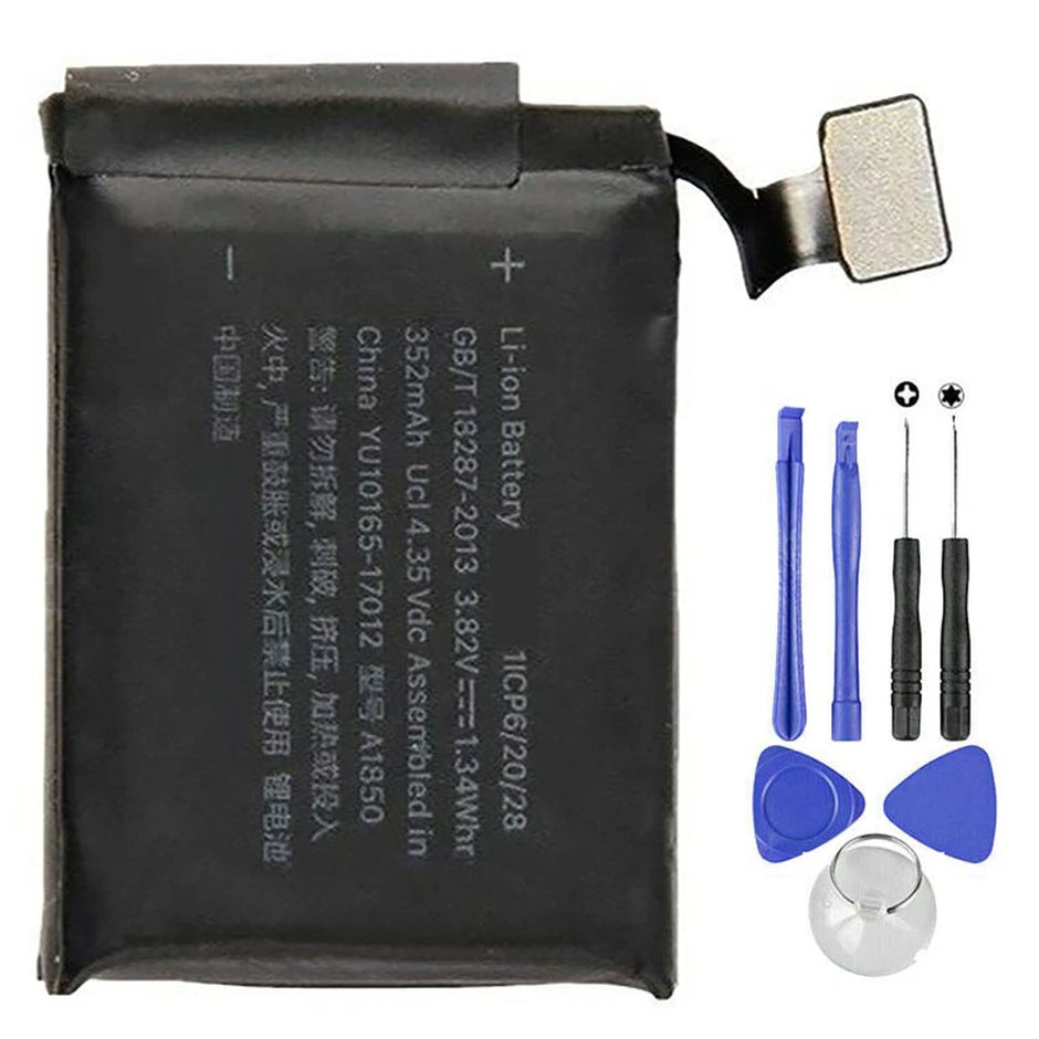 Batteria per Apple iWatch 3 Generazione 42mm (GPS+LTE) A1850 da 352mAh con KIT CACCIAVITI