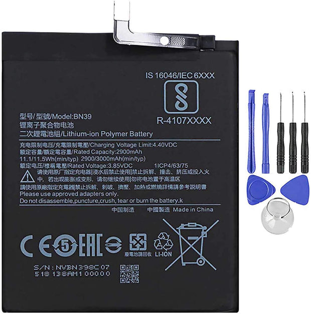 Batteria per XIAOMI REDMI Mi6 BM39 da 3250mAh con KIT CACCIAVITI
