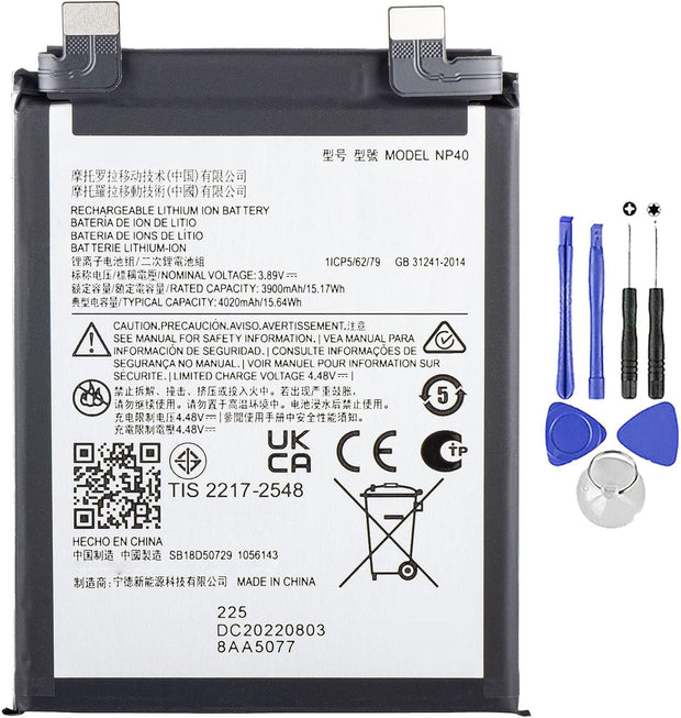 Batteria per MOTOROLA EDGE 30 NEO - NP40 - 4020MAH XT2245 con KIT CACCIAVITI